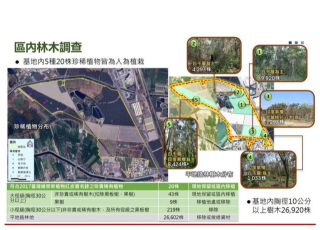 欲移除逾2.6萬棵樹木衝擊生態 高雄白埔園區環評卡關