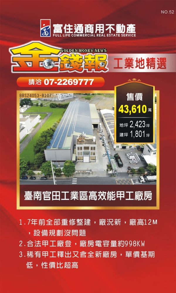 NO52 金錢報DM 工業17